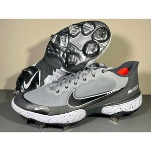 Nike Alpha Huarache Elite 3 Low Light Smoke Grey Baseball Cleats Mens Size 9 DS